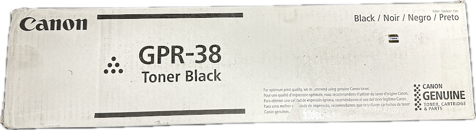 New OEM Canon iR6055,6065,6075,6255,6265,6275,6555,6565 Black Toner GPR-38