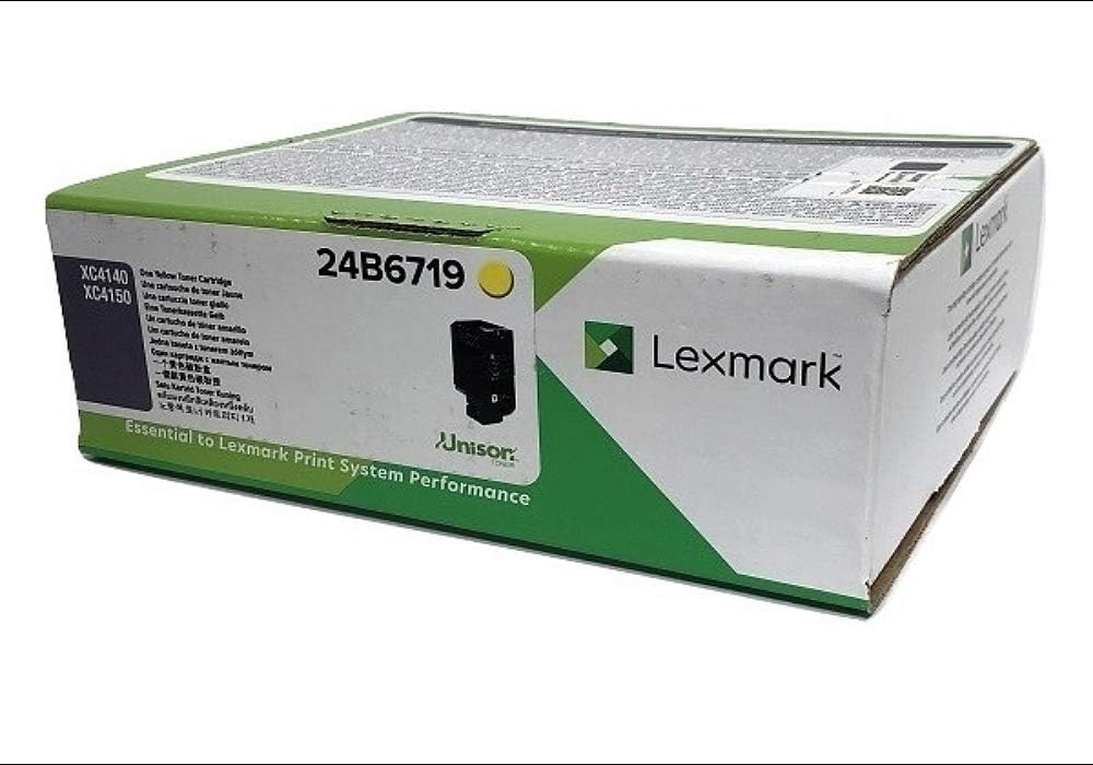 New OEM Lexmark Yellow Toner Cartridge 24B6719