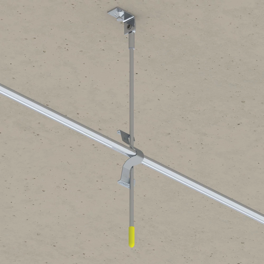 50 PK Nvent Caddy (DR4SF24) Drop Smooth Rod with Shot-Fire Bracket, 24", 0.215"