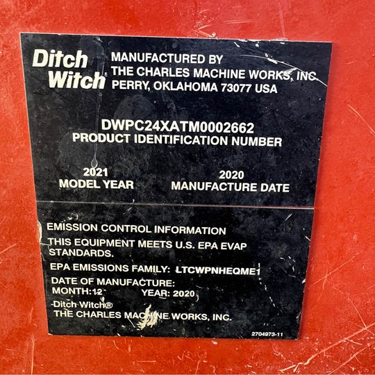 Ditch Witch C24X WALK-BEHIND TRENCHER Slightly Used Around 500 Hours
