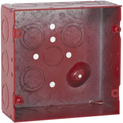 25 PK Raco (911-12) 4-11/16" Box 2-1/8" Deep 1/2"-3/4" TKO - Red