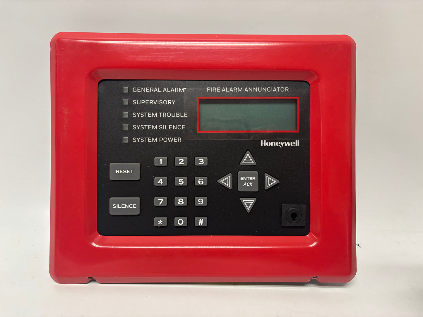 Silent Knight 005860R LCD Remote Annunciator, 80 Char Display, Red Bezel