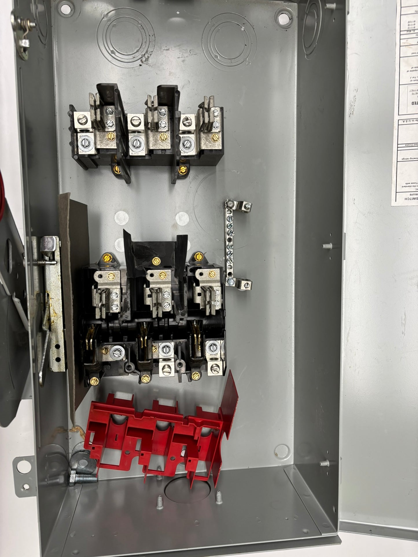 Eaton (DH363FRK) 100A Fusible Safety Switch, 3-Pole, 600VAC/250VDC