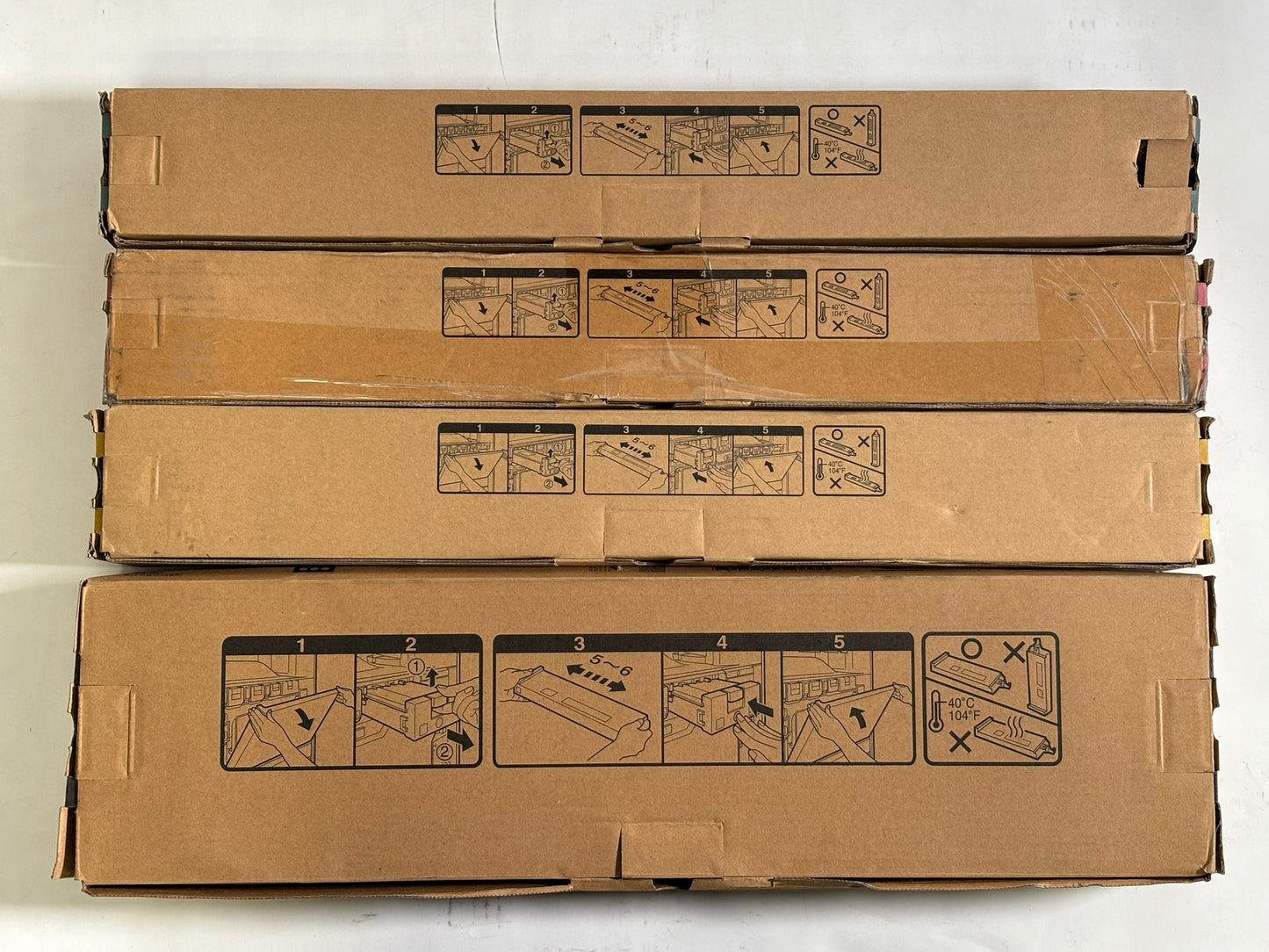 4 Genuine Sharp MX-4110N,MX-4140N,MX-5141N MX-51NT CMYK Toners CA,MA,YA,BA
