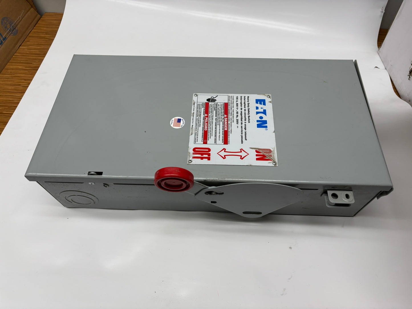 Eaton (DH363FRK) 100A Fusible Safety Switch, 3-Pole, 600VAC/250VDC