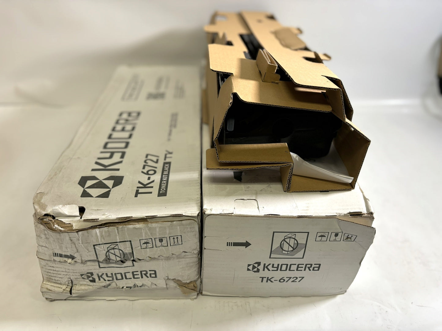 2 OEM Kyocera Copystar CS7002i, CS7003i,CS8002i,9003i Black Toners TK-6727 (1 Open)