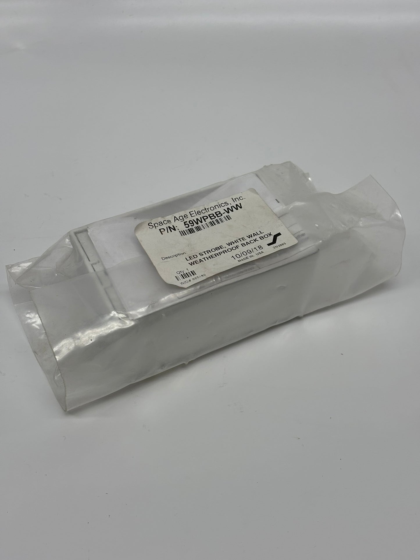 Space Age Electronics Simplex (59WPBB-WW) Wall Plate