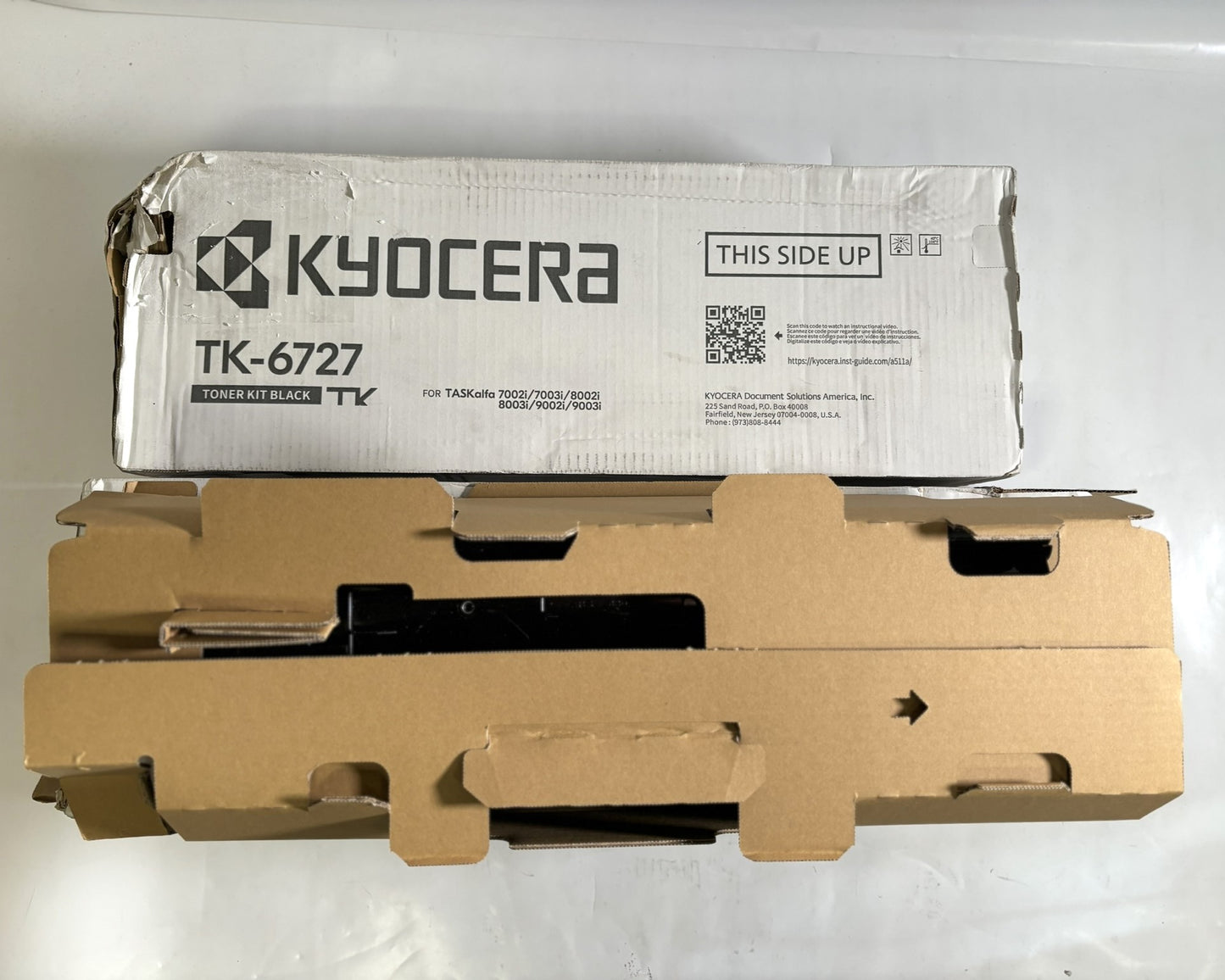 2 OEM Kyocera Copystar CS7002i, CS7003i,CS8002i,9003i Black Toners TK-6727 (1 Open)