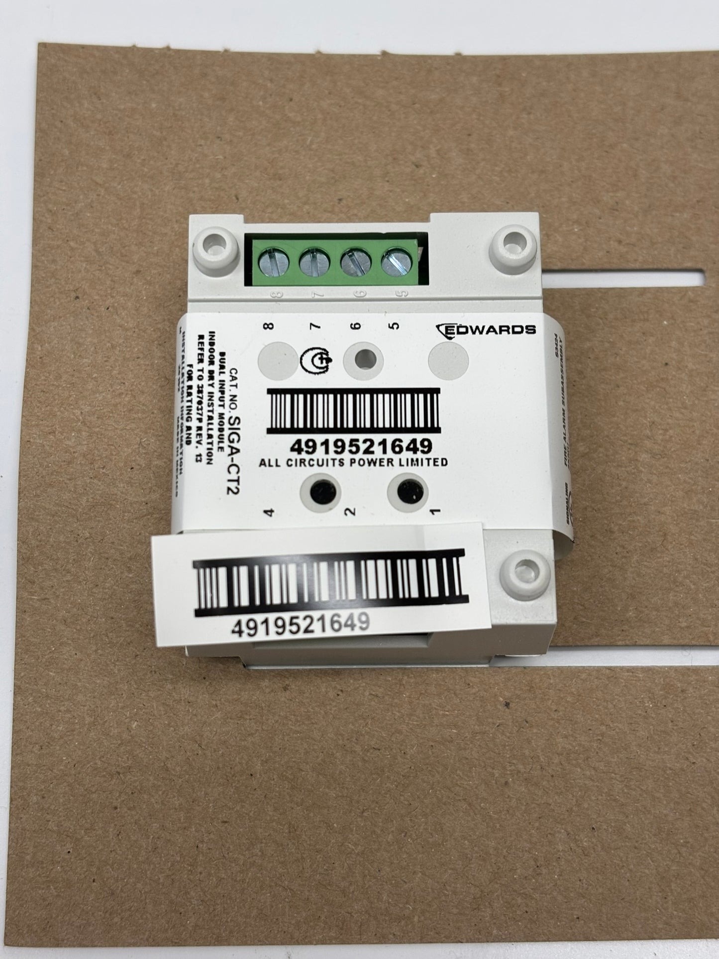 Edwards (SIGA-CT2) Entree Double Module, Fire Alarm Control Module