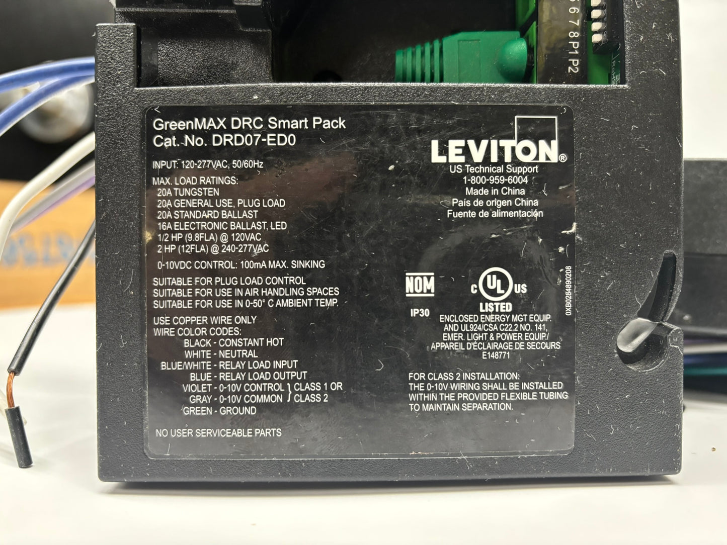 Leviton GreenMAX® DRC DRD07-ED0, Smart Pack, LED Controller (no box)