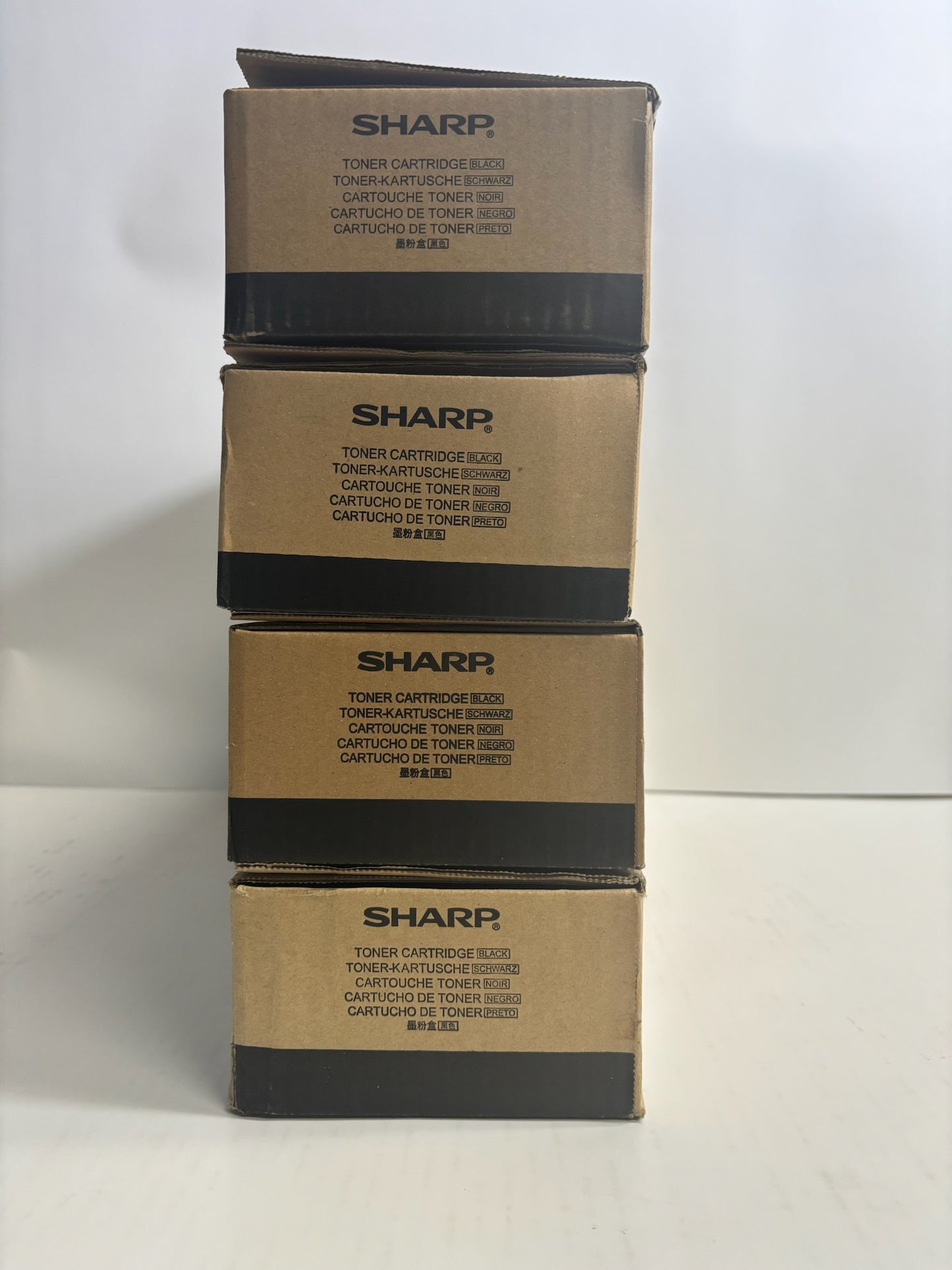 4 Genuine Sharp MX-M283N,MX-M363N,MX-M363U Black Toners MX-500NT (MX500NT)