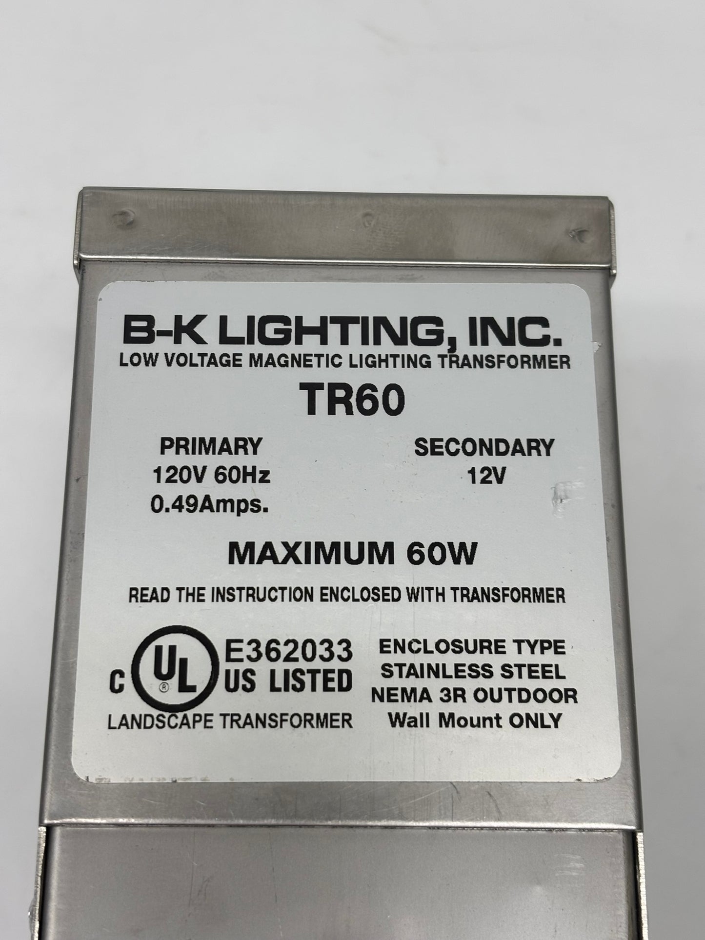 B-K Lighting (TR60) LED Transformer for Outdoor Lighting Systems