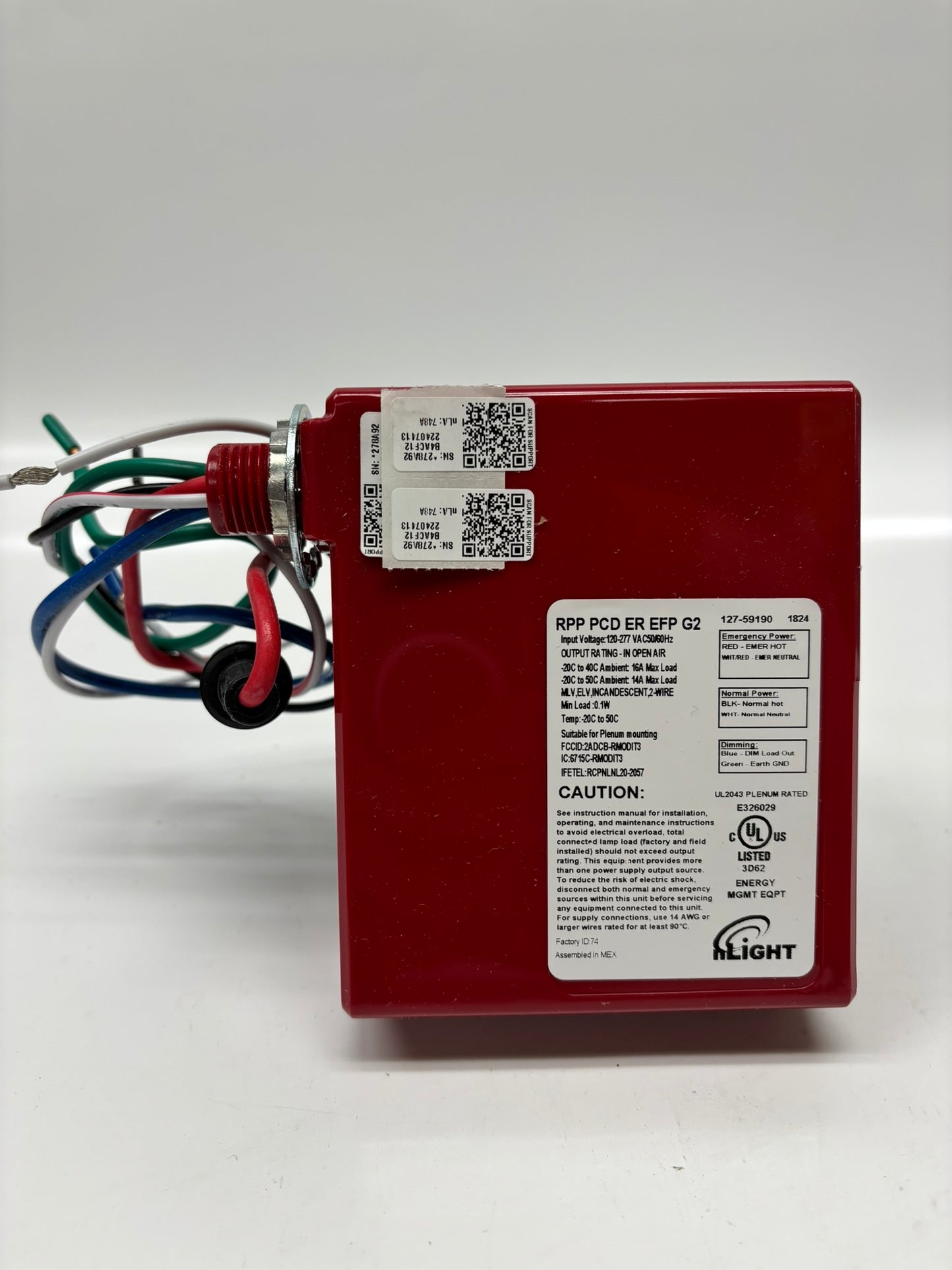 Acuity Brands (RPP PCD ER EFP G2) nLight Wireless Phase Adaptive Dimmer, UL 924 Emergency Operation