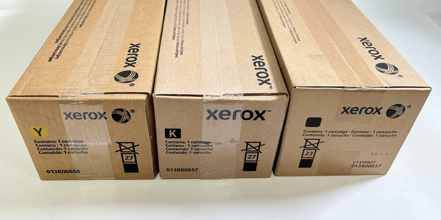 3 OEM Xerox WorkCentre 7120,7125,7220,7225 YKK Drum Unit 013R00657, 013R00658
