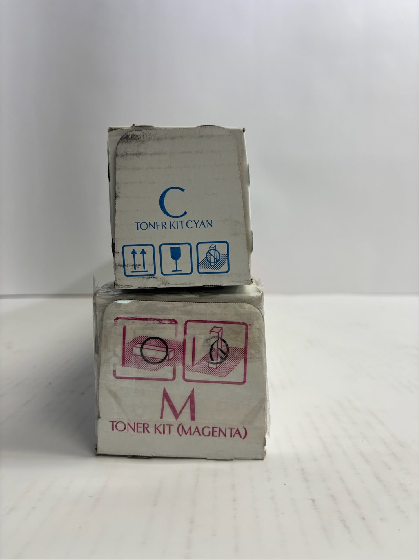 2 Open OEM Kyocera TASKalfa 2552ci,2553ci Cyan & Mag Toners TK-8349C, TK-8349M