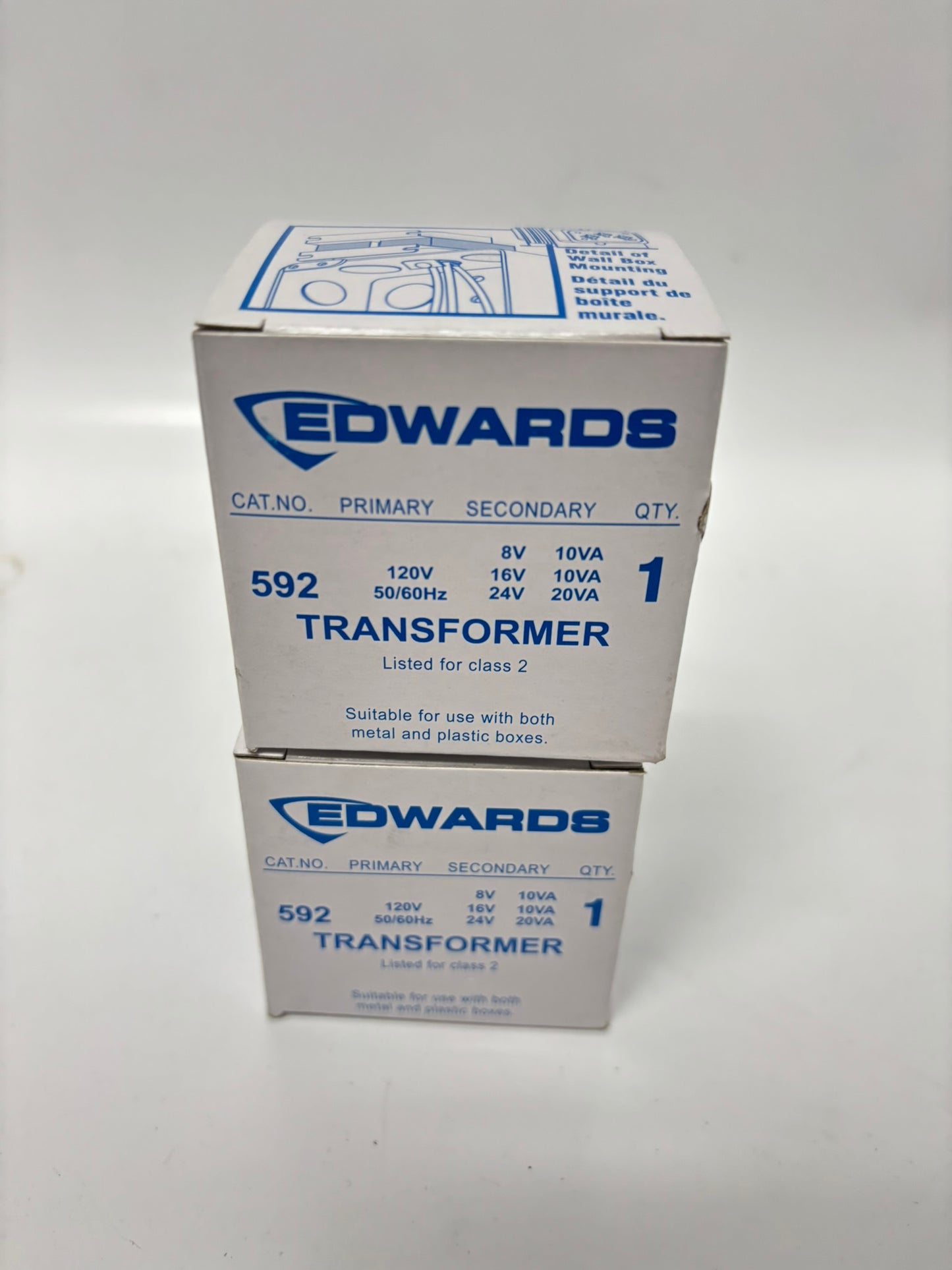 Lot Of 2 Edwards (592) Transformer - Reliable Power Supply for Fire Alarm Systems