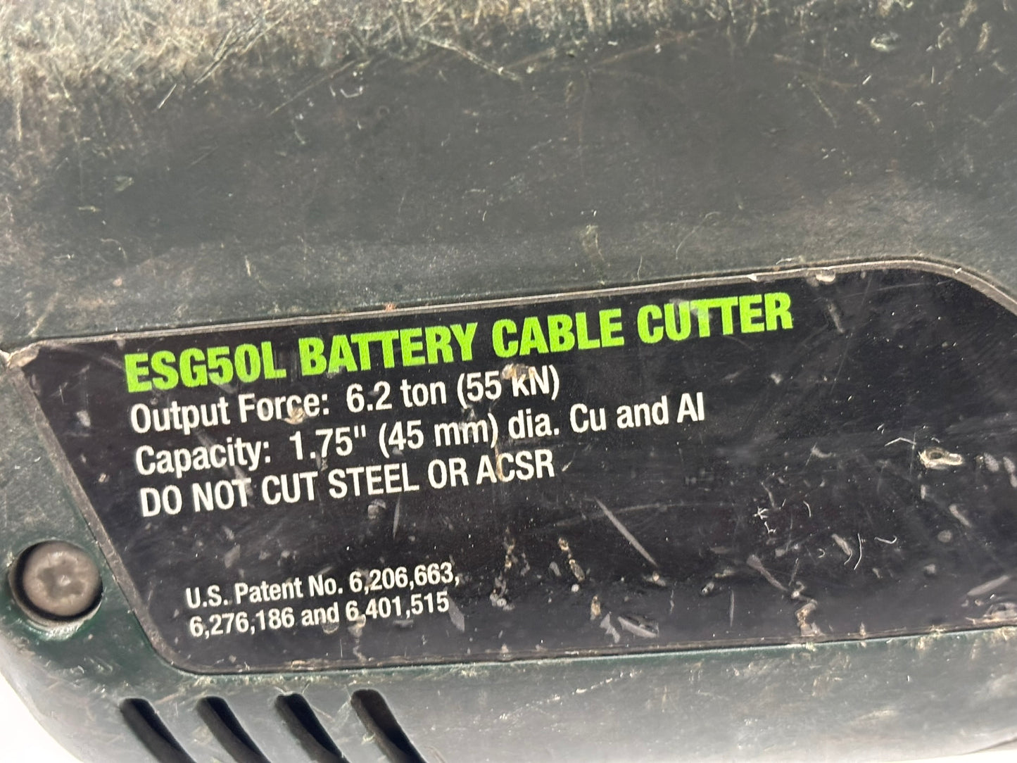 Greenlee Gator (ESG50L) Battery Powered Cable Cutter