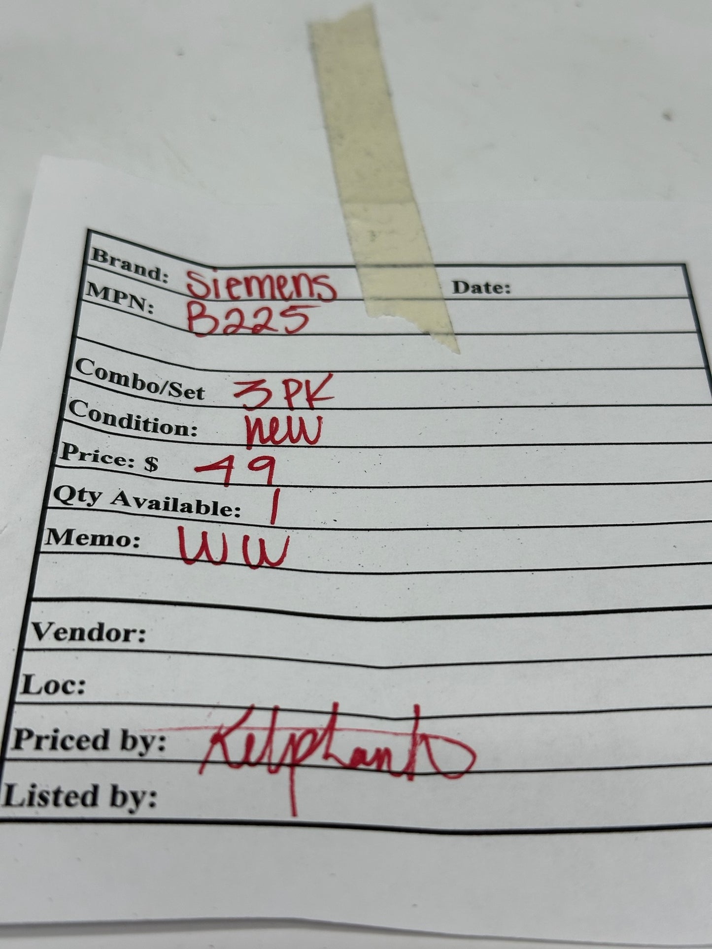 3 PK Siemens B225 25 A 120/240 V 2‑Pole Molded Case Circuit Breaker