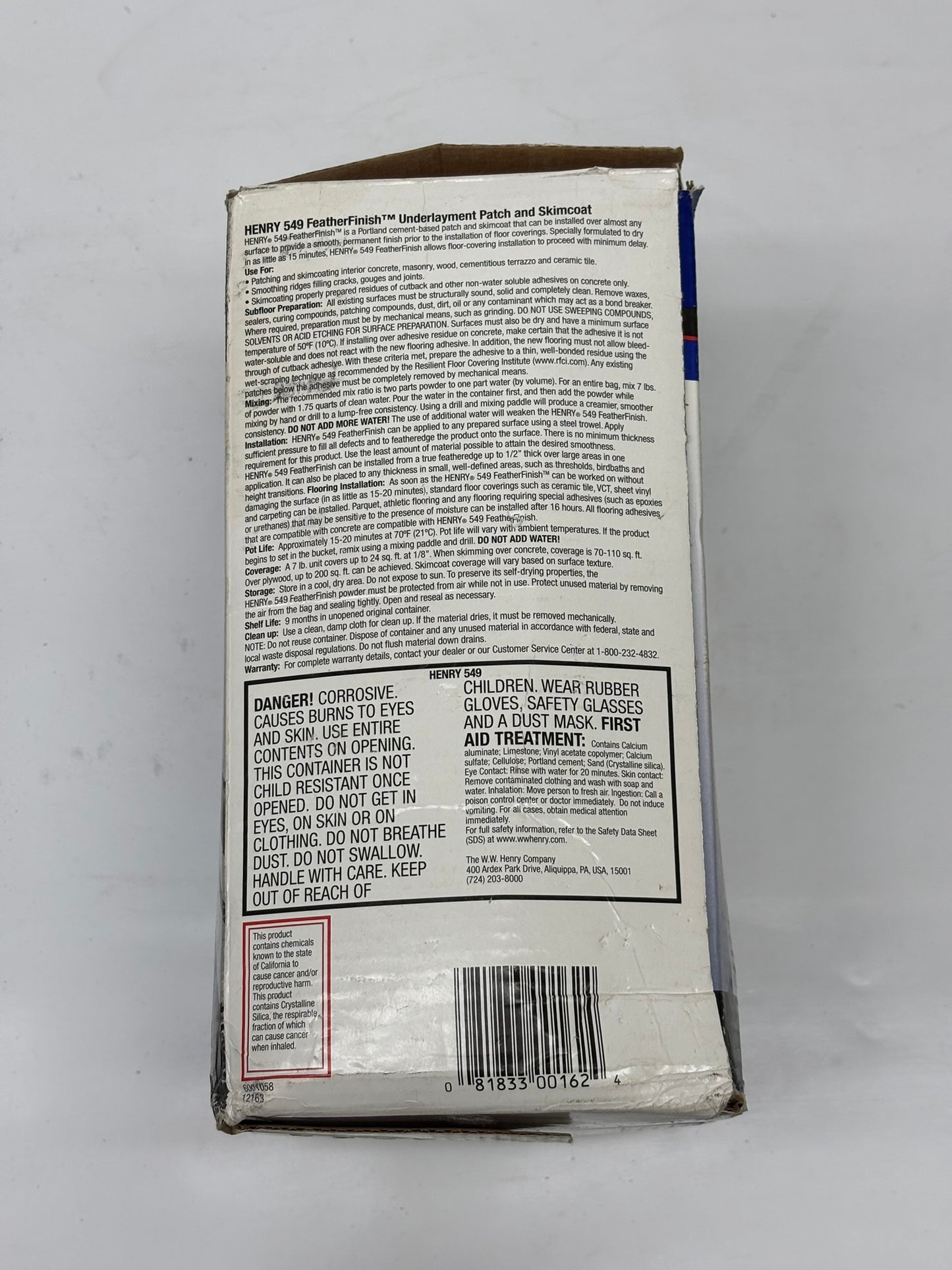 (Lot of 2) Henry 549 Feather Finish Smooth Floor Underlayment