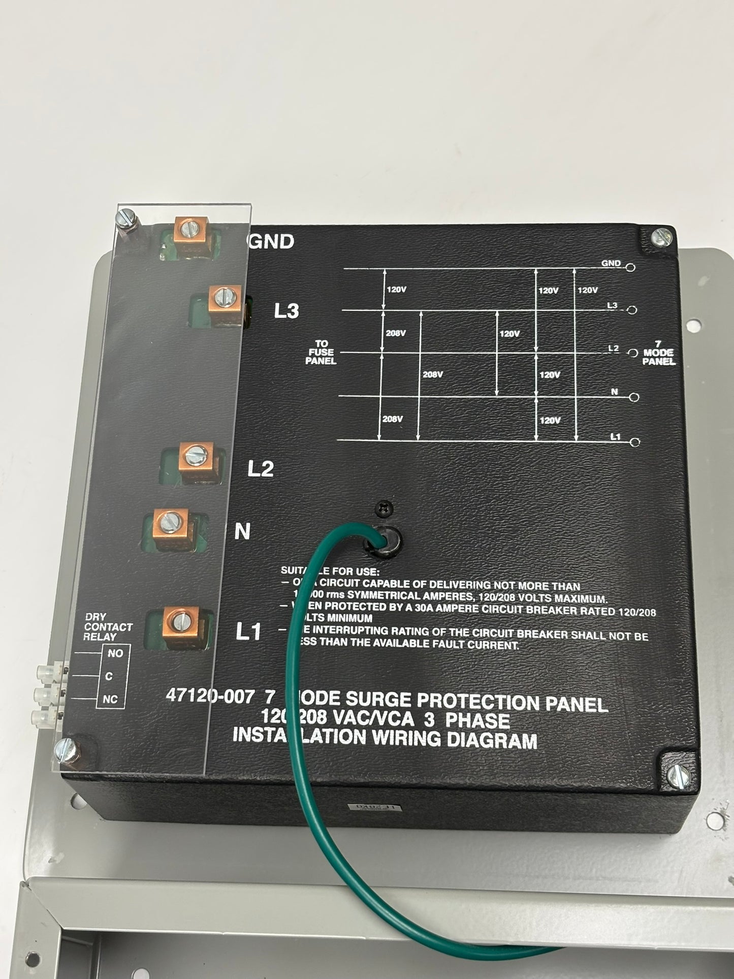 Leviton (47120-7) Surge Protector, 120/208V, 7-Mode, LED Diagnostics
