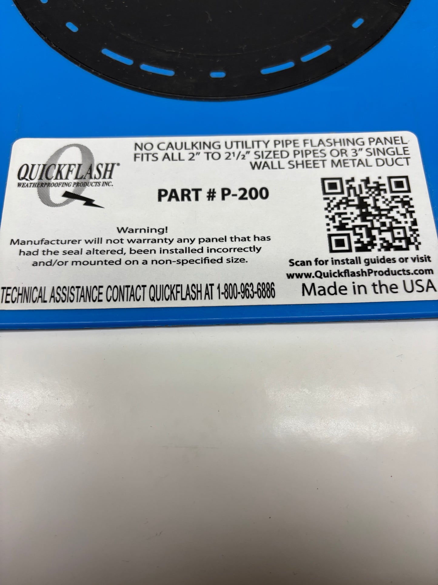 30 Pack Quickflash PART #P-200 ELECTRICAL SINGLE GANG BOX FLASHING PANEL
