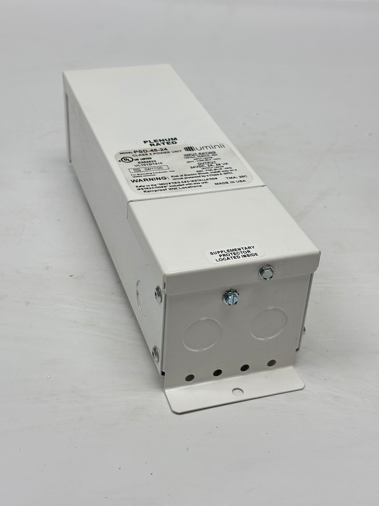 Luminii (PSD-48-24) Weatherproof Dimming LED Power Supply, 48VA, 24VDC, 2A