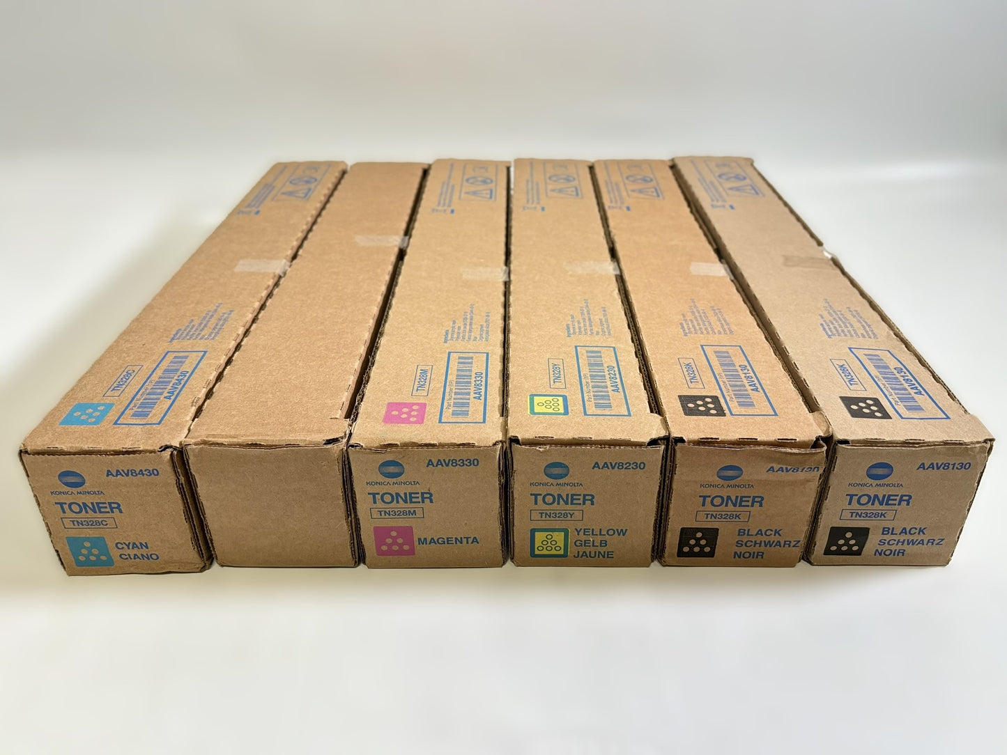 6 OEM Konica Minolta Bizhub C250i,C300i,C360i TN328C,LM,M,Y,K,K Toners