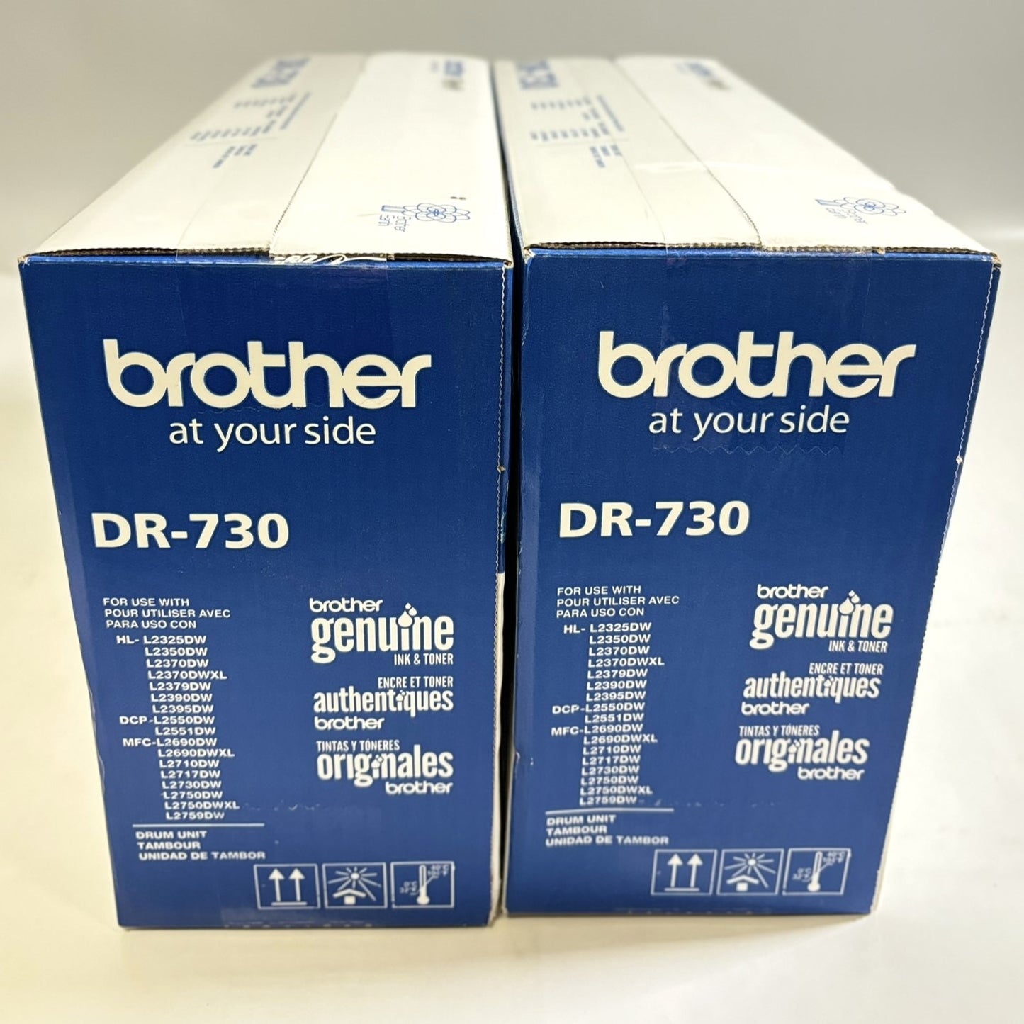 2 OEM Brother DCP-L2550DW,L2370DW,L2750DW Drum Units DR730, DR-730