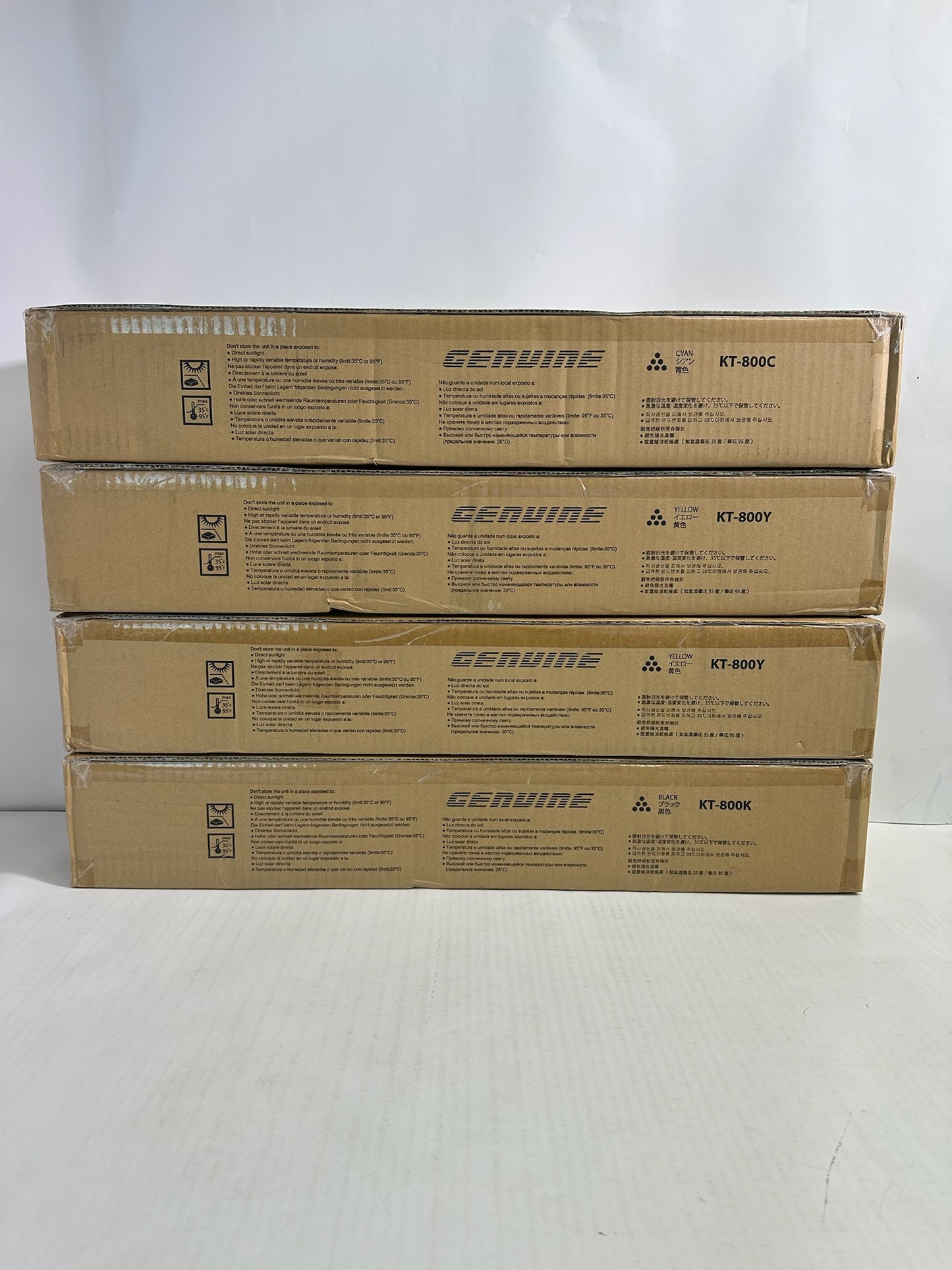 4 NEW OEM KIP 800,850,860 CYYK Toners KT-800 Z350970021N,41N,11N (NO Magenta)