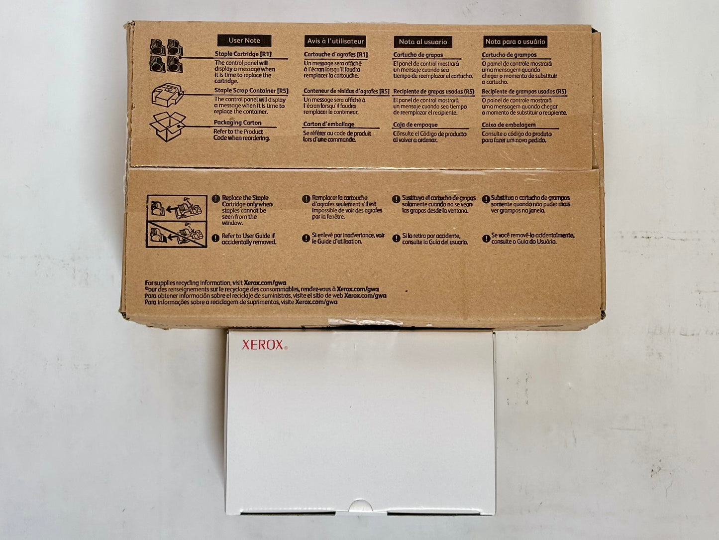 OEM Xerox DC242,252,C60,C70 Type XF 008R13041 (2 Box of Staples & 1 Waste Cont)