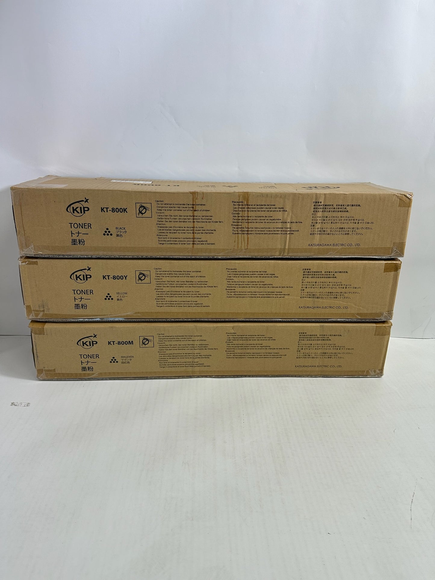 Open OEM KIP 850,860,870,880,890 MYK Toners KT-800 (4 Toner bottles in total, No Cyan)