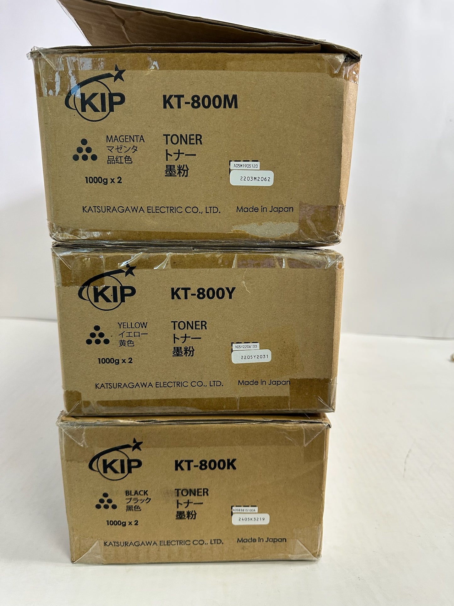 Open OEM KIP 850,860,870,880,890 MYK Toners KT-800 (4 Toner bottles in total, No Cyan)