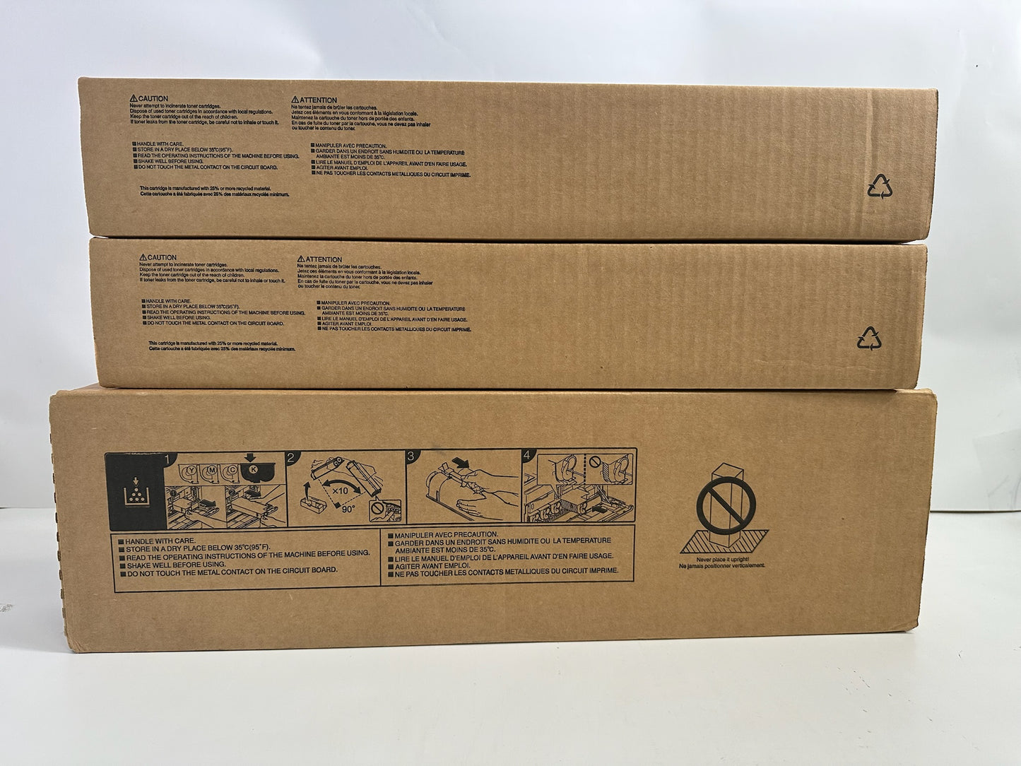 3 NEW OEM Toshiba E Studio 5516AC,5516ACT C M K Toners T-FC616U (NO yellow)