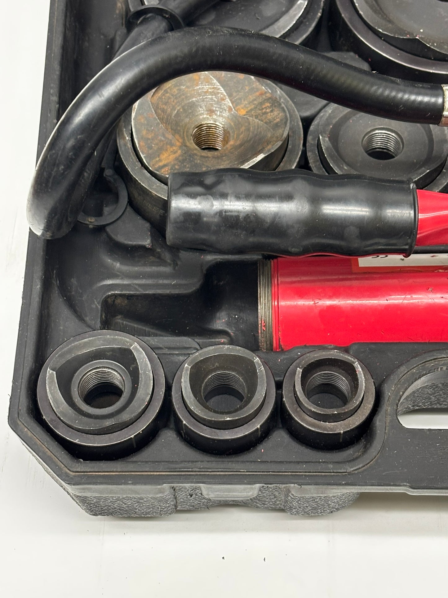 AMZCNC Hydraulic Hole Punch Set 1/2-4 in Electrical Conduit Hole Cutter 15T 1/2"~4"