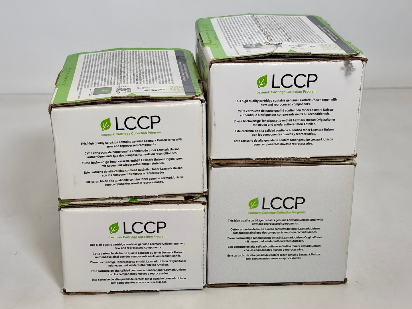 4 OEM Lexmark C2132,XC2130,XC2132 CMYK Toners 24B6008,24B6009,24B6010,24B6011