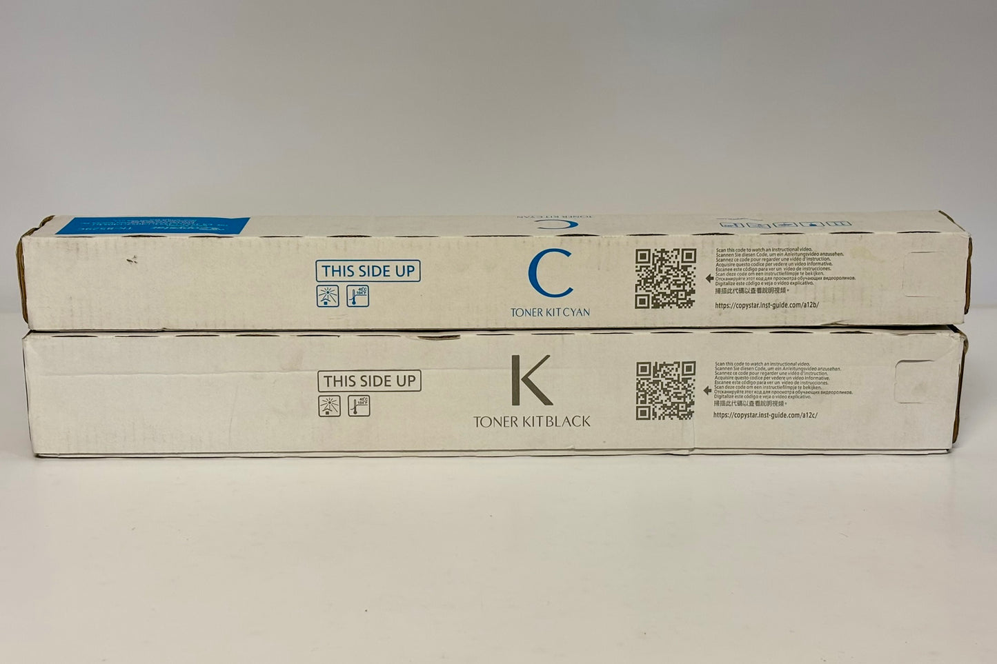 2 OEM Kyocera TASKalfa 3552ci,3553ci,4052ci,4053ci Cyan & Black Toners TK-8529CK