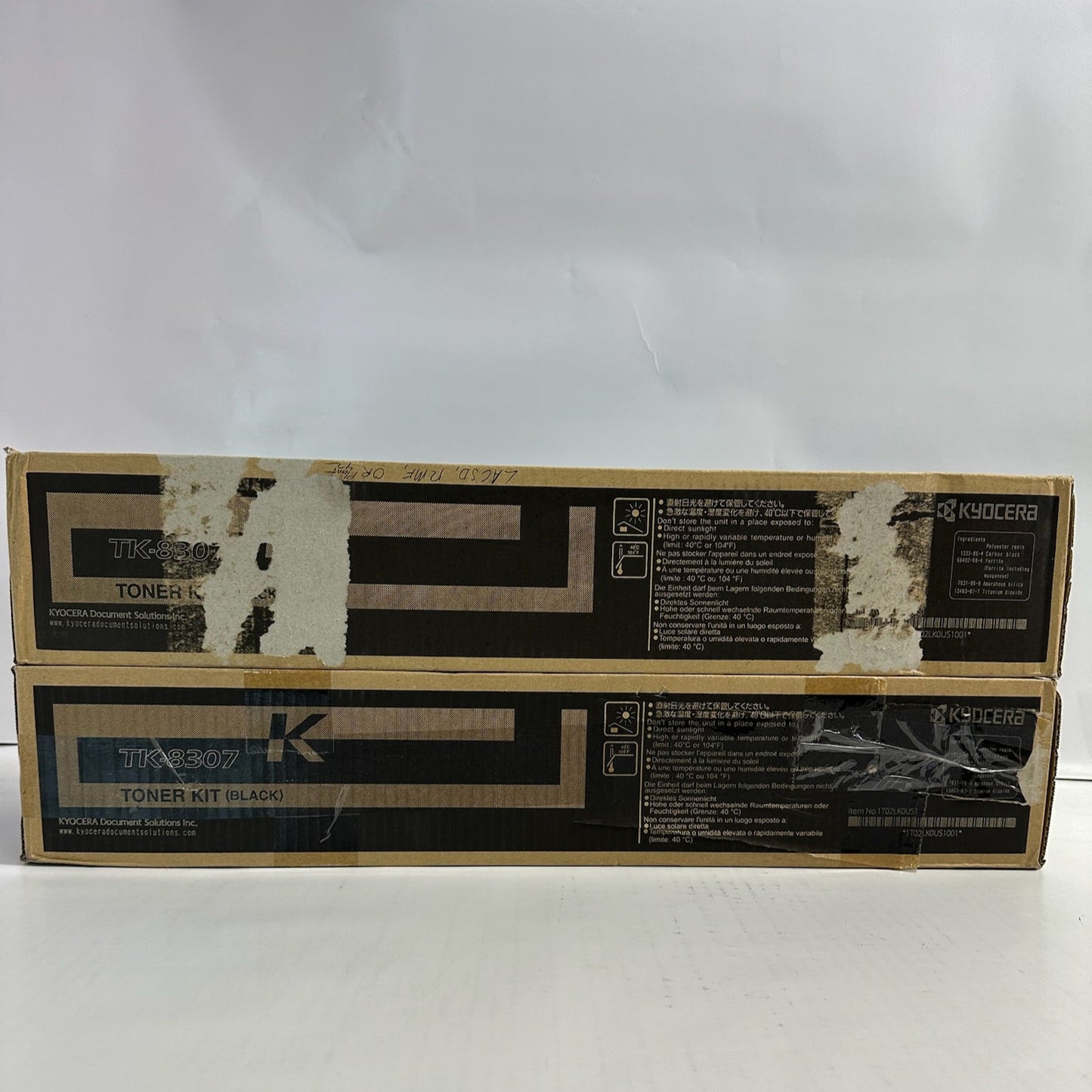 2 New OEM Kyocera TASKalfa 3050ci,3051ci Black Toners TK-8307K 1T02LK0US1001