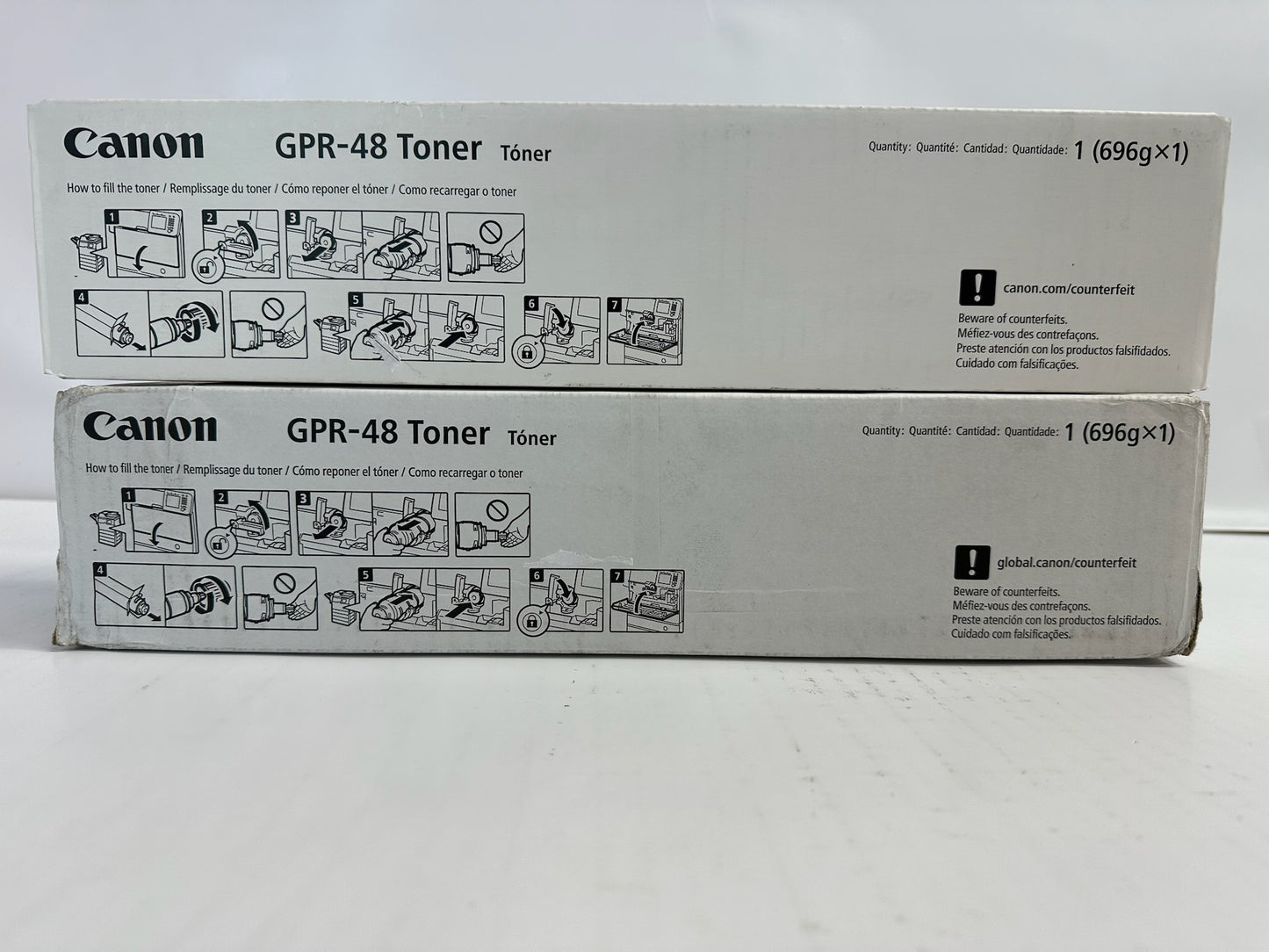 2 NEW OEM Canon iR ADV. 400iF,500iF Black Toner Cartridge GPR-48 2788B003(AA,AB)
