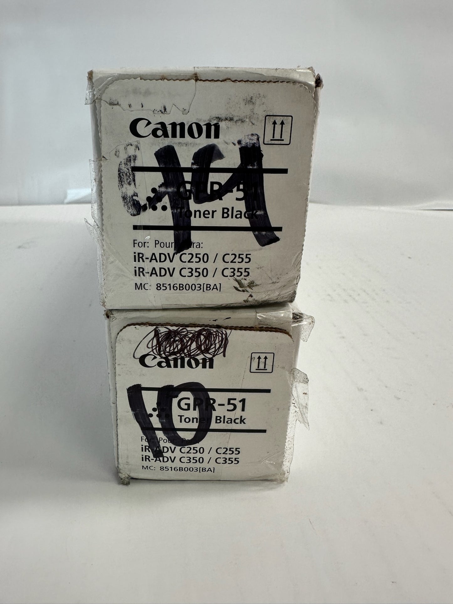 2 New Genuine Canon iR ADV C250,C350,C355 Black Toners GPR-51K 8516B003(92)BA
