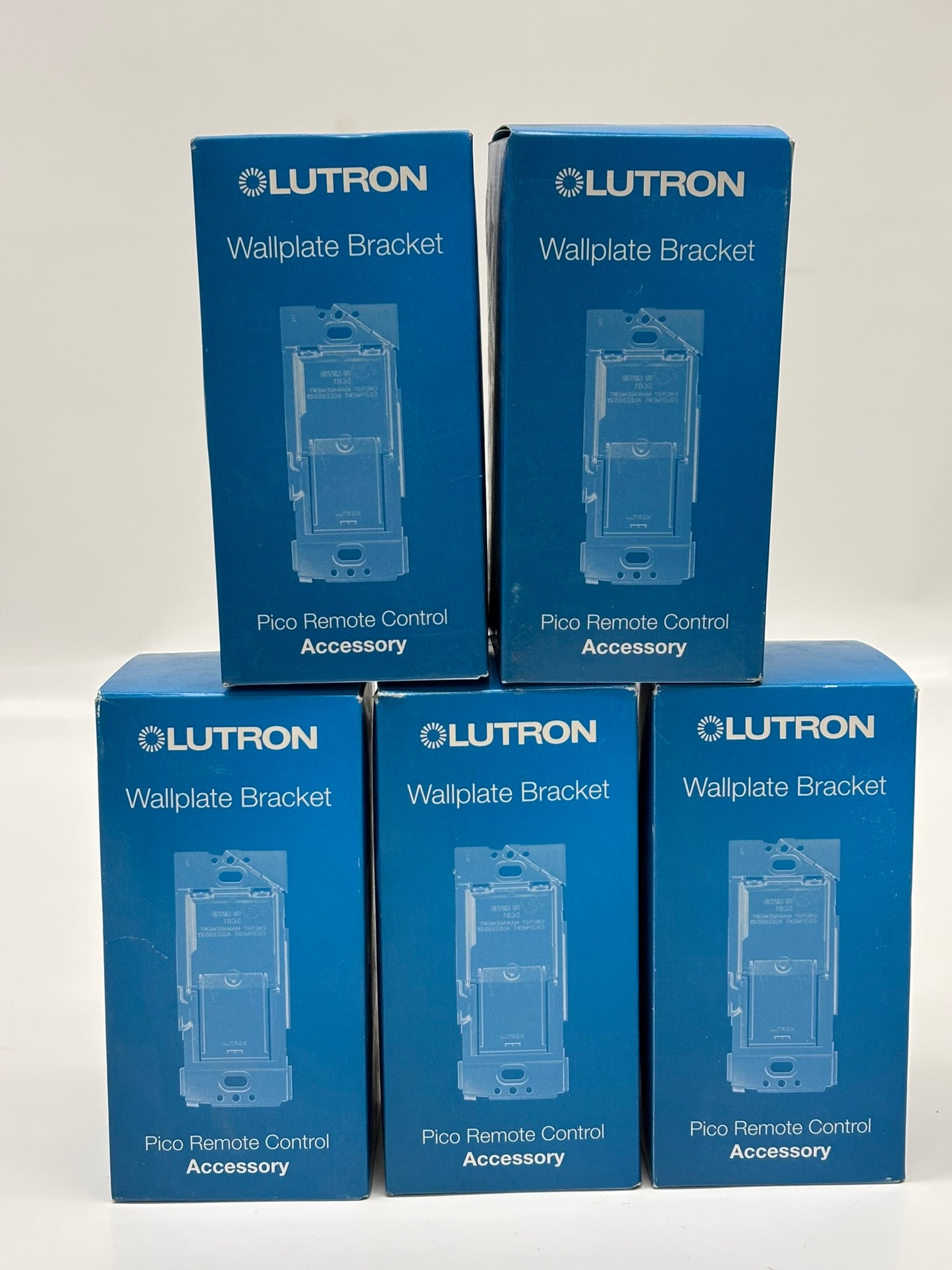 5 Pack Lutron PICO-WBX-ADAPT Caseta Smart Lighting Wall Plate Bracket for Pico Smart Remote