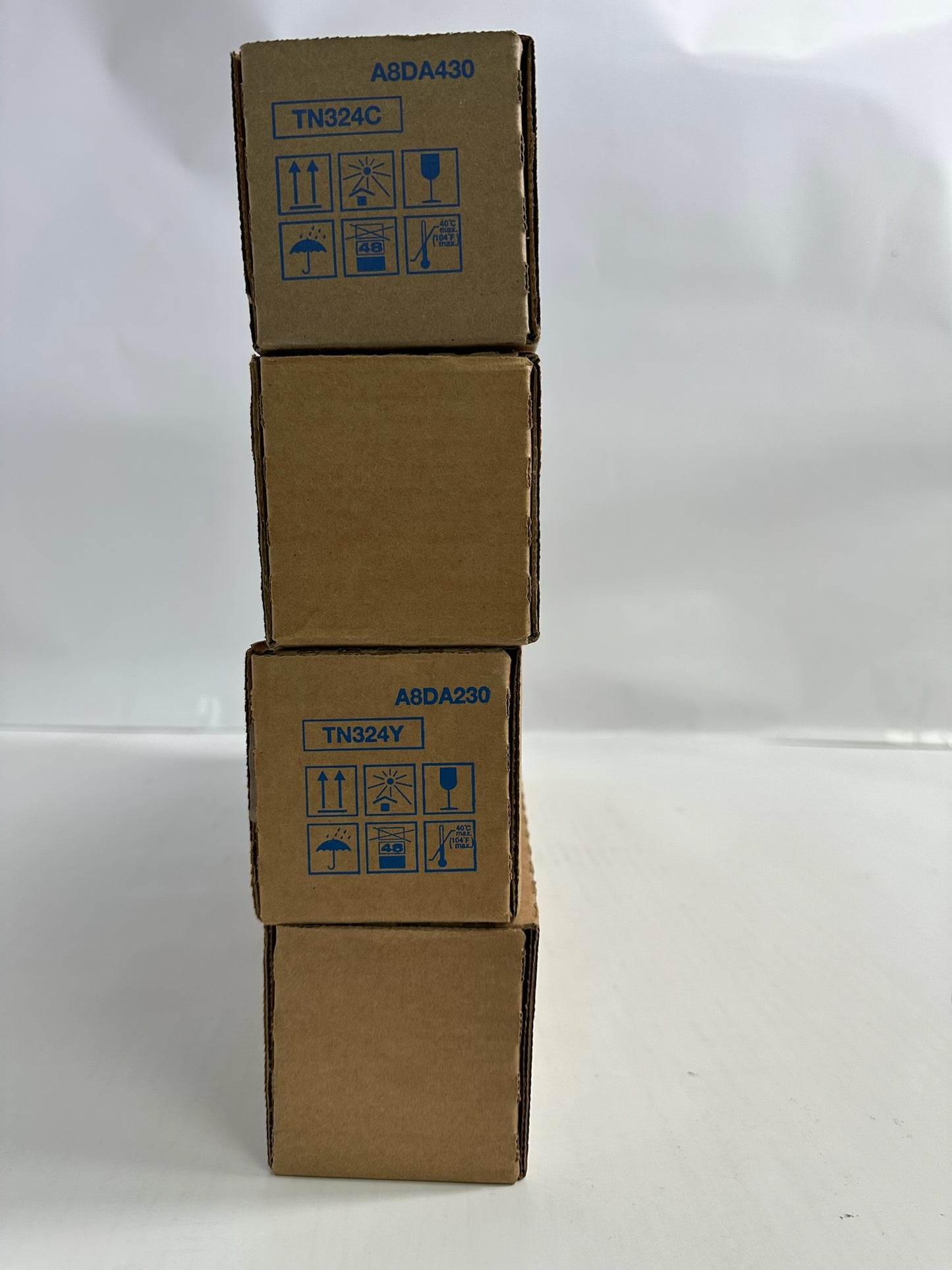 4 New Genuine Konica Bizhub C258,C308 CCYY Toners TN324(NO Black and Magenta)