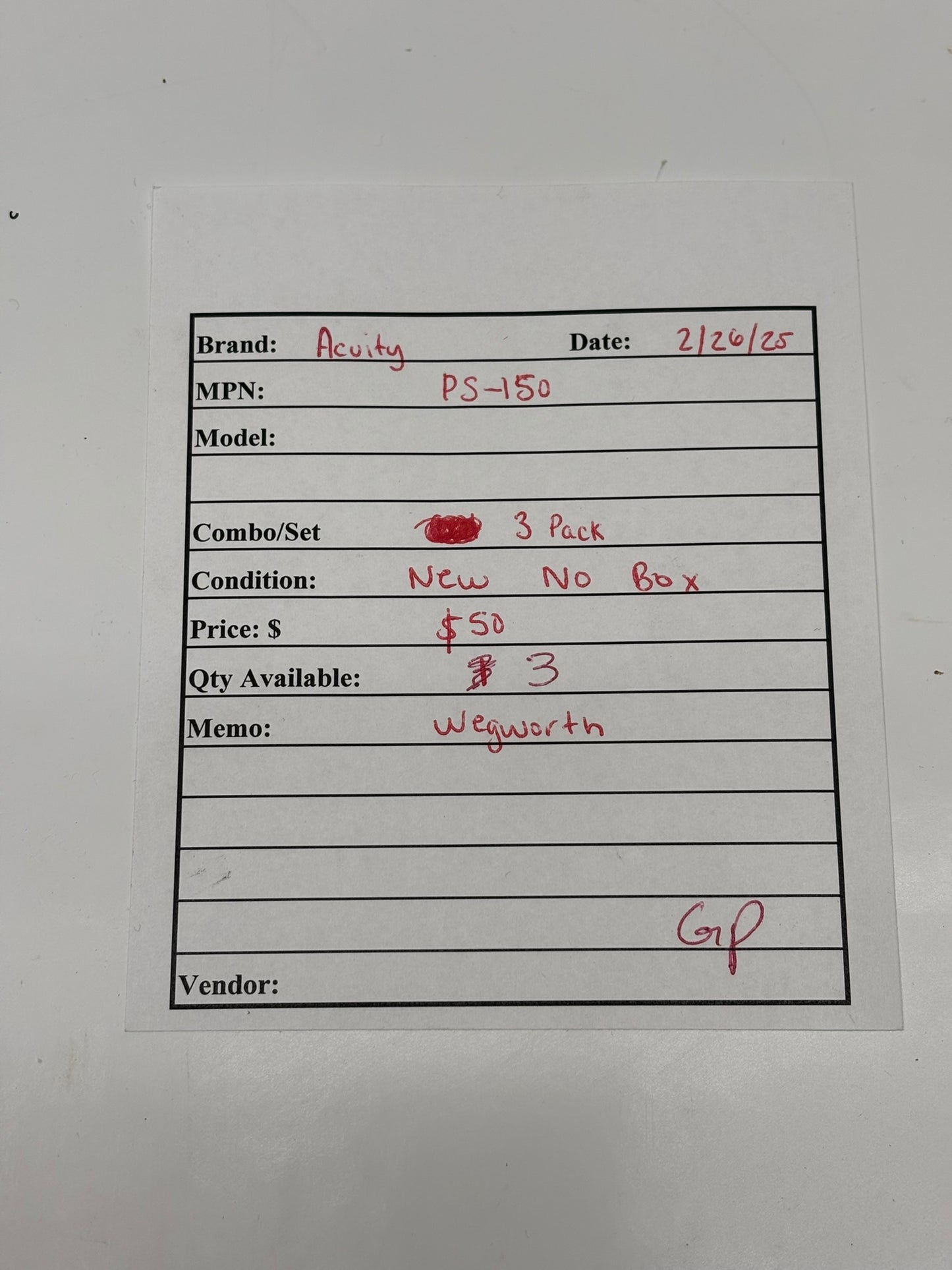 3 Pack nLight Acuity Controls (PS-150) Power Supply Unit, No Box