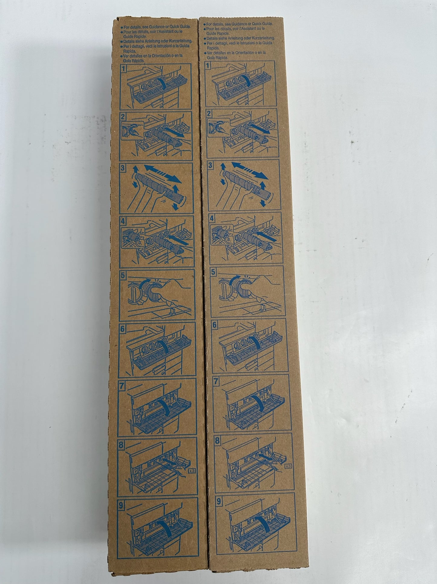 2 New Genuine Konica Bizhub C454,C454e,C554,C554e M,Y Toners TN512M, TN512Y