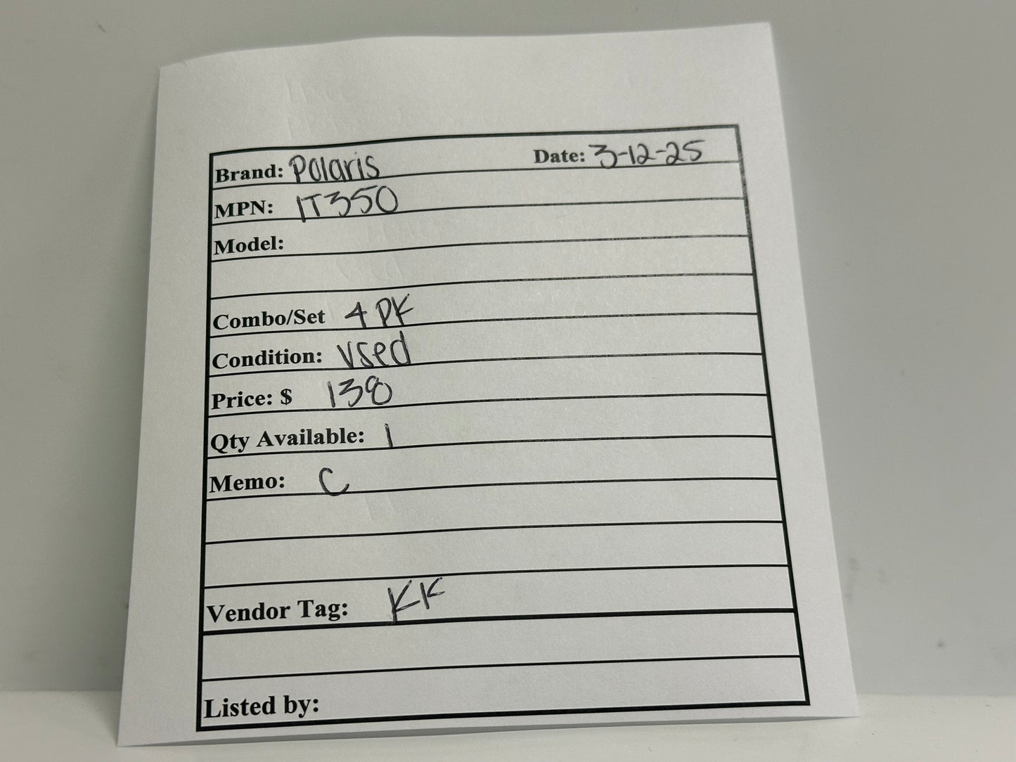 4 PK Polaris (IT350) Multi Tap Dual Side Entry Connector With 2 Ports 350MCM-10AWG