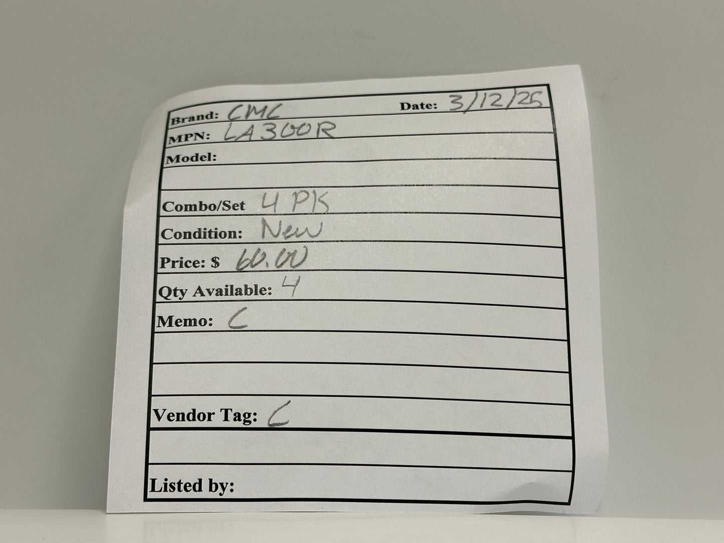 4 PK CML (LA300R) Single Conductor Solderless Lugs Anti-turn series Connectors Reusable