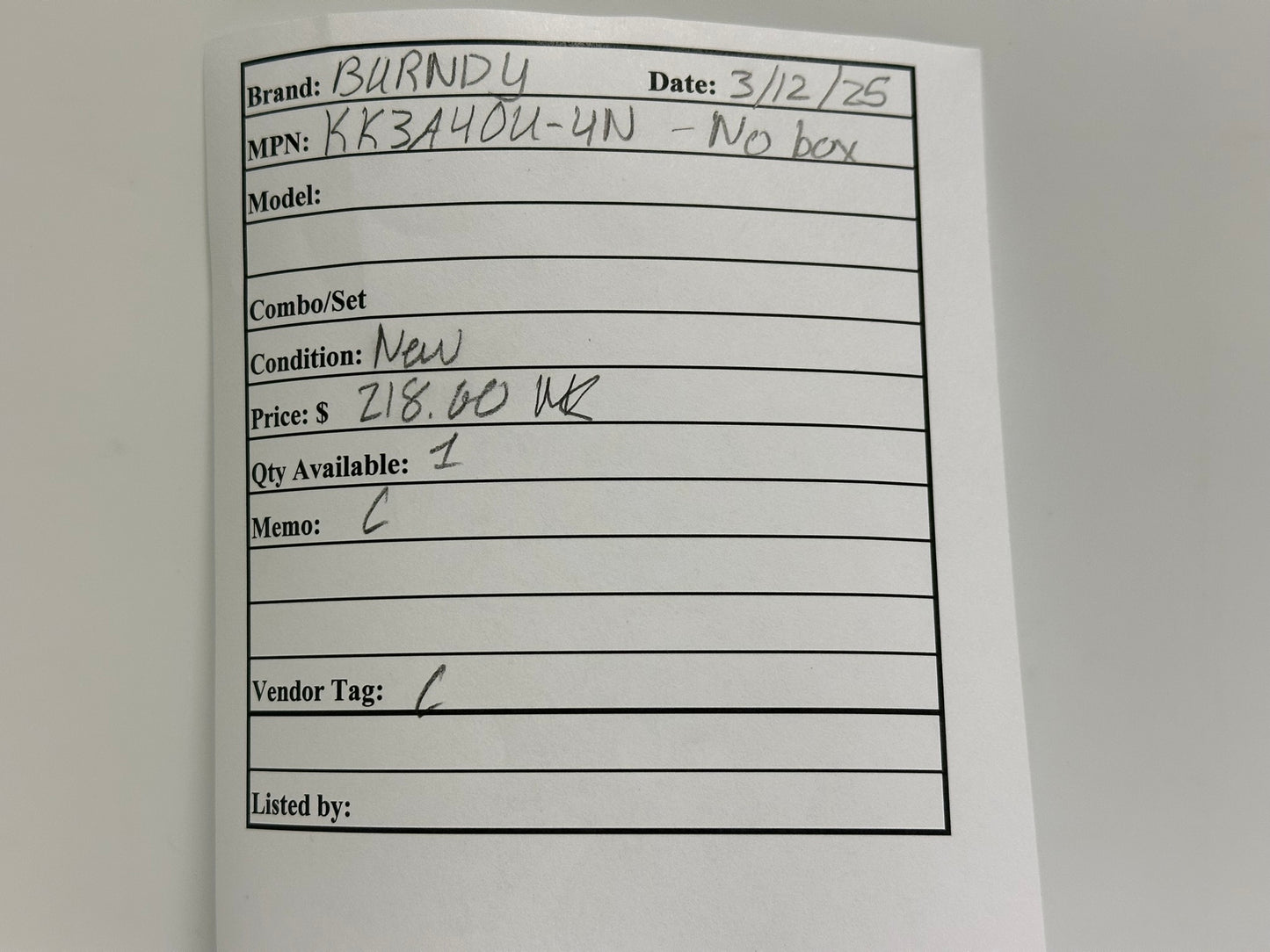 Burndy (KK3A40U-4N) 350- 800 kcmil Dual Rated Universal Mechanical Bolted Lug & Terminal