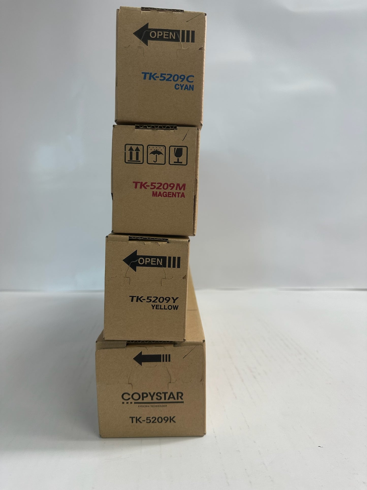 4 New Genuine Copystar CS356ci,CS358ci CMYK Toner Kits TK-5209