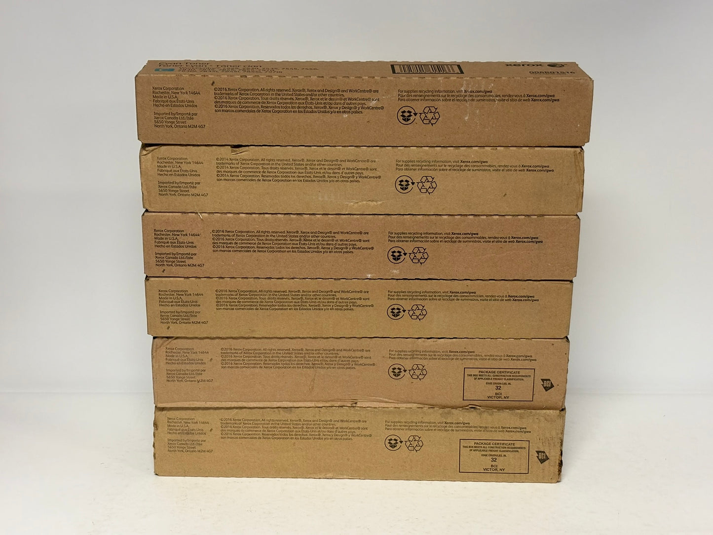 6 OEM Xerox WC7545,7830,7855i,7970 CMYYKK Toners 006R01513,1514,1515,1516
