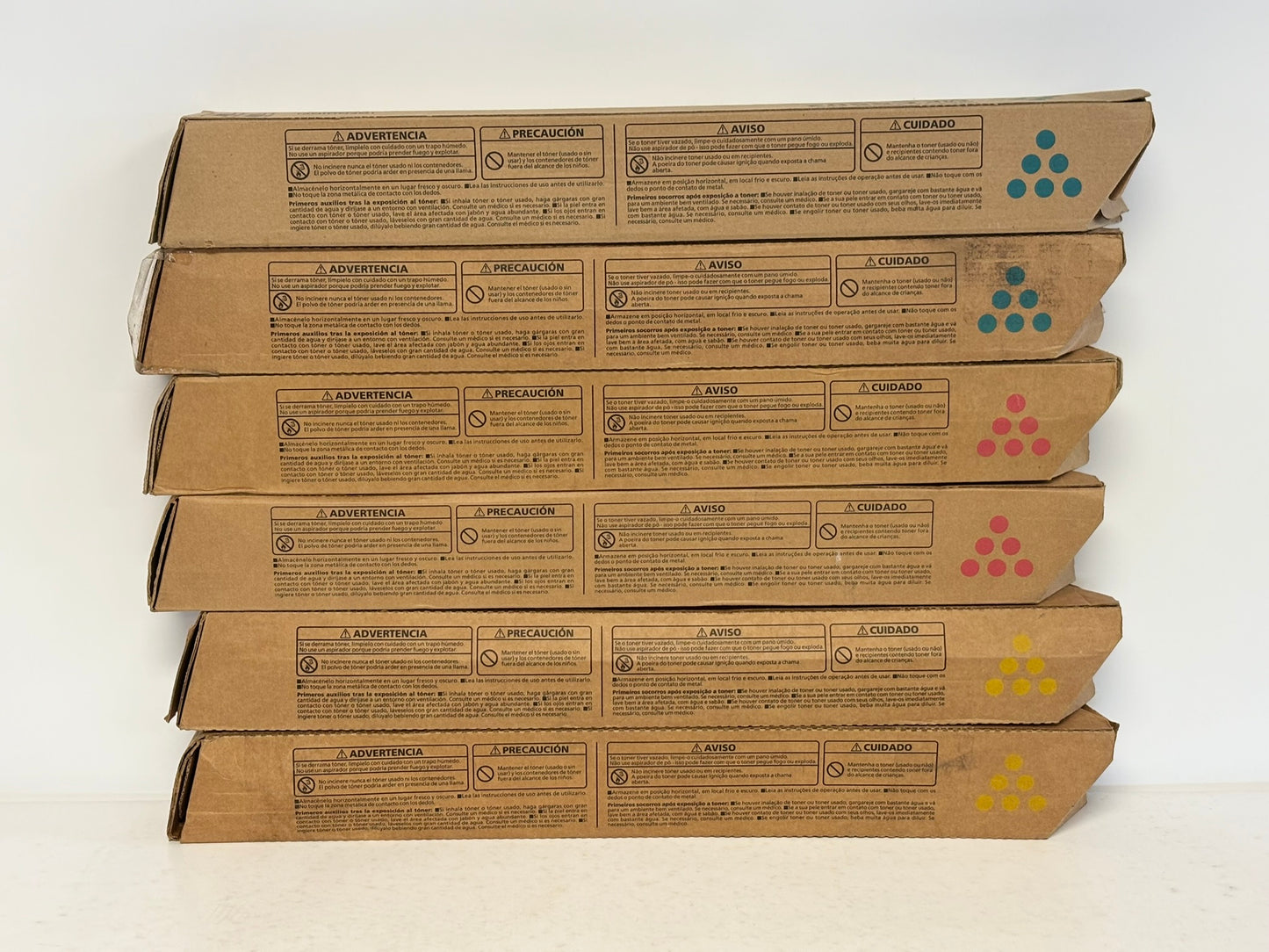 6 OEM Ricoh MPC5502,C5502A,C4502,4502A CCMMYY Toners 841752,841753,841754