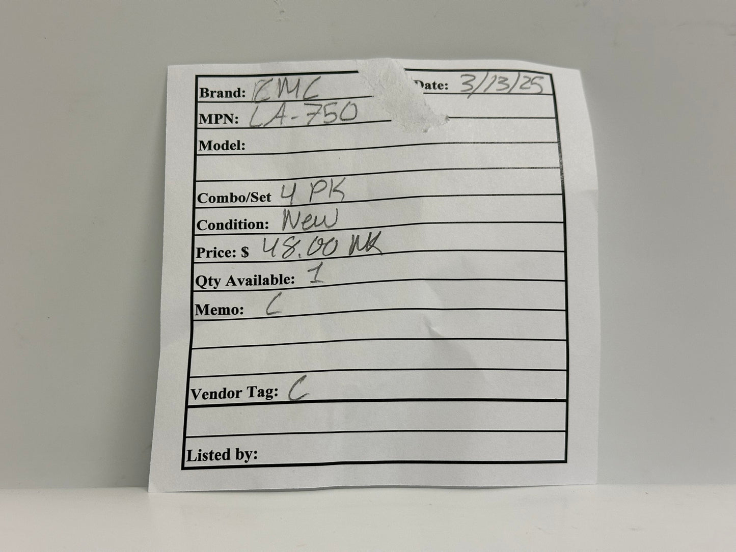 4 PK CMC (LA-750) Dual Rated Solderless Connector Wire Range 750 AWG -1/0 TYPE: LA